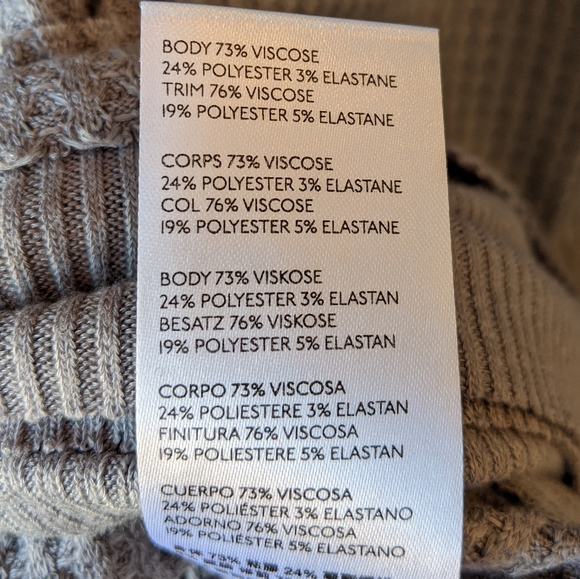 Free People North Shore Thermal Long Sleeve Gray - Picture 8 of 8